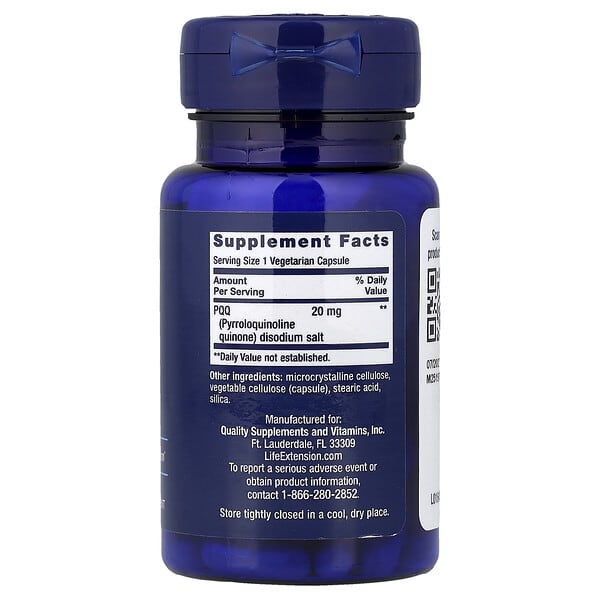 Alternative view of Life Extension, PQQ , 20 mg, 30 Vegetarian Capsules