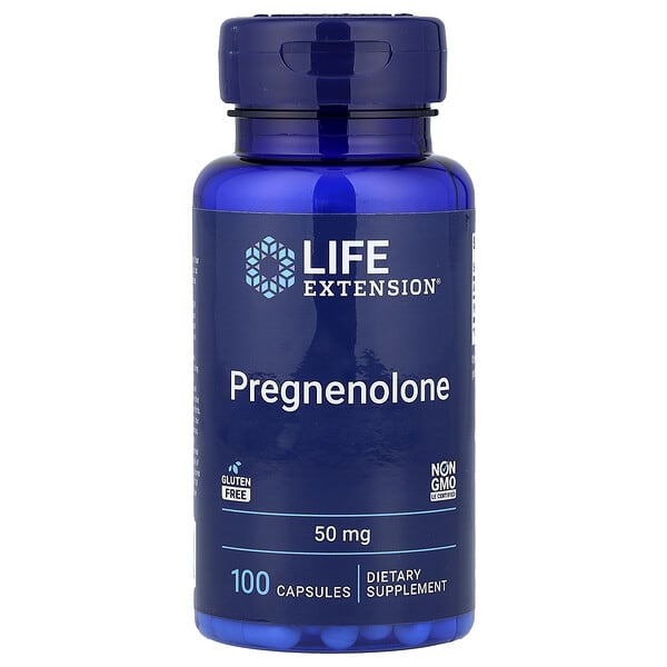 Life Extension, Pregnenolone, 50 mg, 100 Capsules