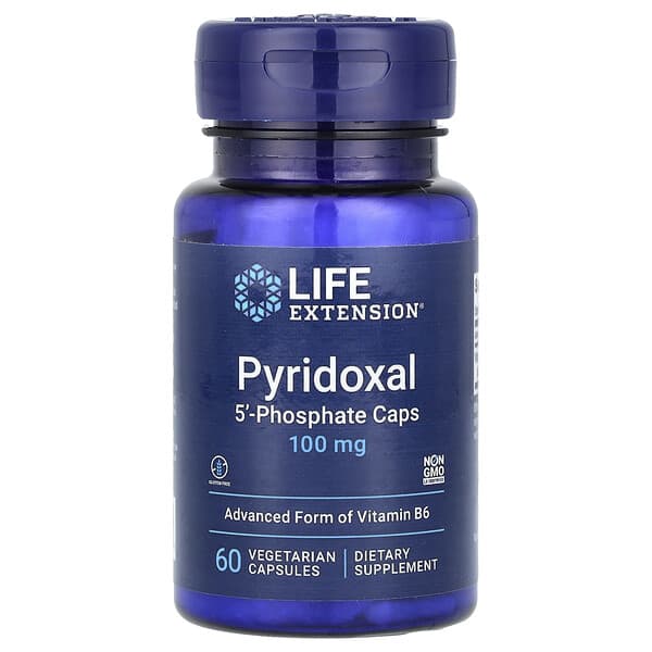 Life Extension, Pyridoxal 5'-Phosphate Caps, 100 mg, 60 Vegetarian Capsules