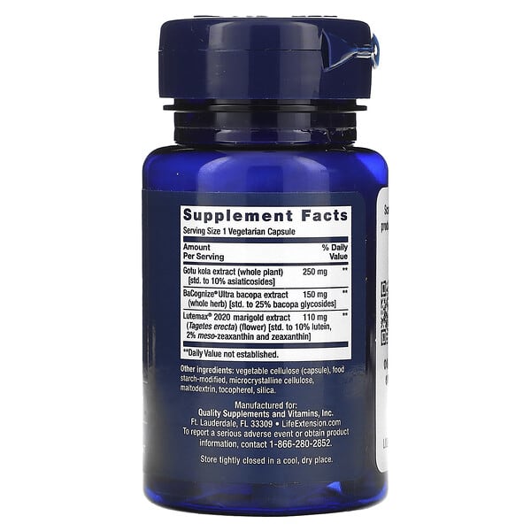 Alternative view of Life Extension, Quick Brain Nootropic, 30 Vegetarian Capsules