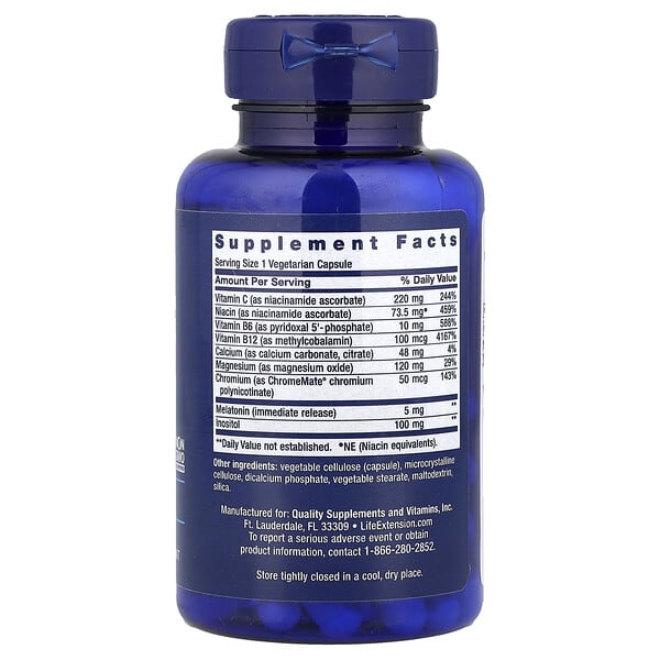 Alternative view of Life Extension, Quiet Sleep Melatonin, 60 Vegetarian Capsules