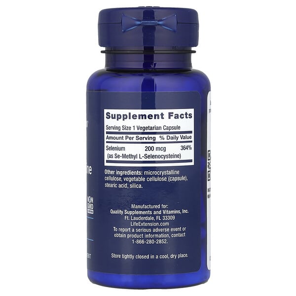 Alternative view of Life Extension, Se-Methyl L- Selenocysteine, 200 mcg, 90 Vegetarian Capsules