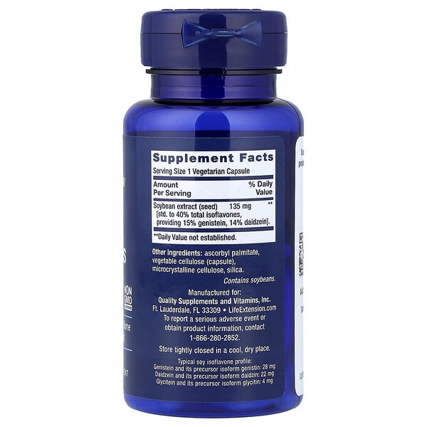 Alternative view of Life Extension, Soy Isoflavones, 30 Vegetarian Capsules (135 mg per Capsule)