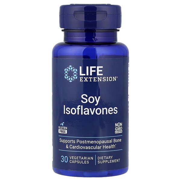 Life Extension, Soy Isoflavones, 30 Vegetarian Capsules (135 mg per Capsule)