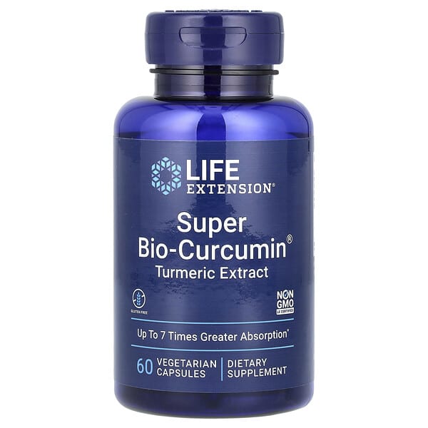 Life Extension, Super Bio-Curcumin, Turmeric Extract, 60 Vegetarian Capsules