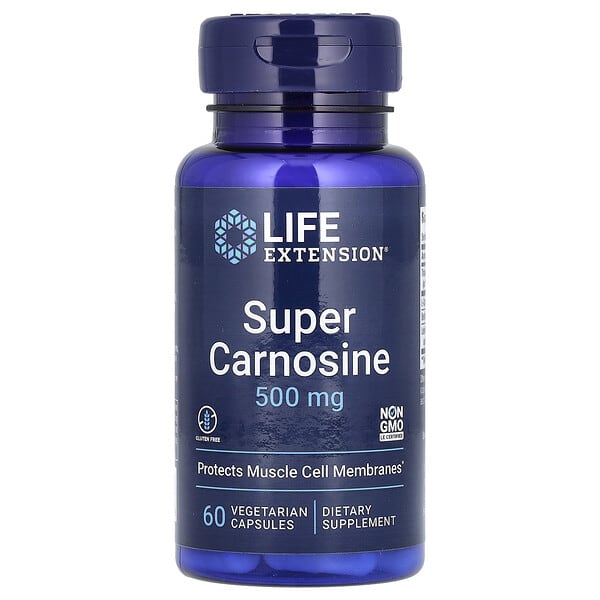 Life Extension, Super Carnosine, 500 mg, 60 Vegetarian Capsules
