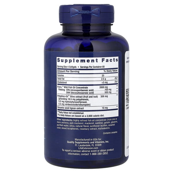 Alternative view of Life Extension, Super Omega-3, 240 Softgels