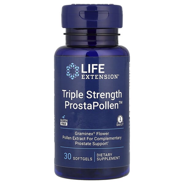 Life Extension, Triple Strength ProstaPollen™, 30 Softgels (378 mg per Softgel)