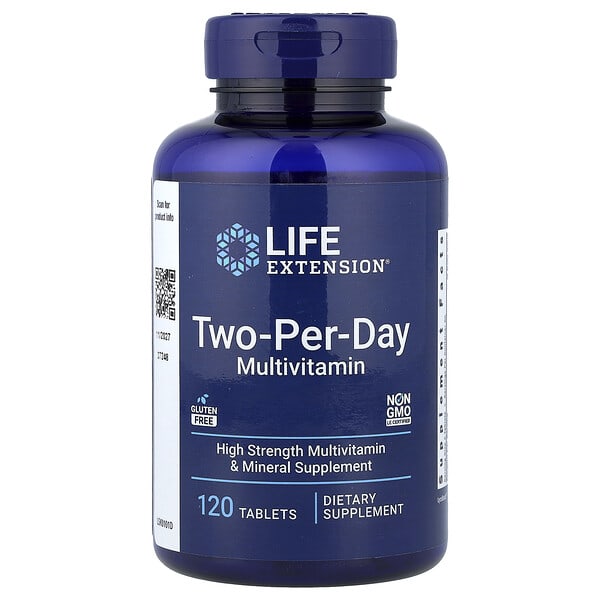 Life Extension, Two-Per-Day Multivitamin, 120 Tablets