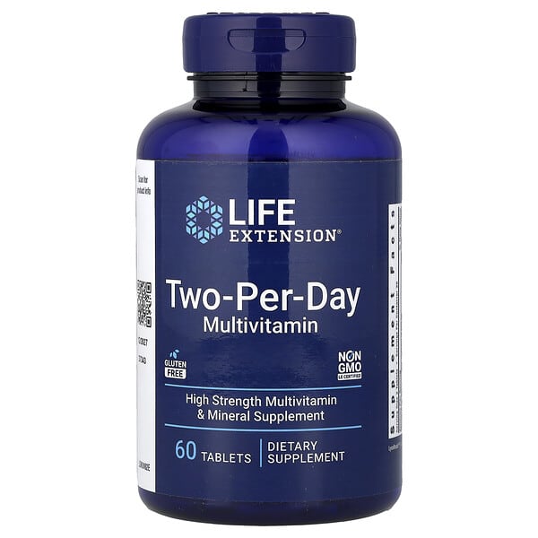 Life Extension, Two-Per-Day Multivitamin, 60 Tablets
