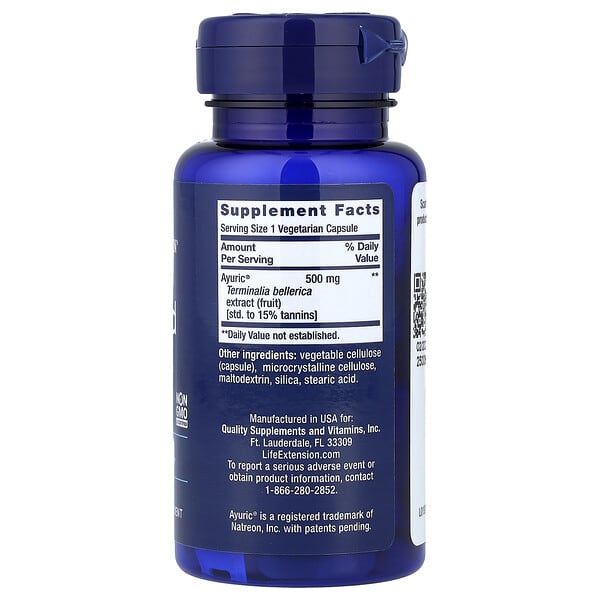 Alternative view of Life Extension, Uric Acid Control, 60 Vegetarian Capsules