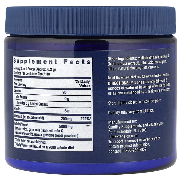 Alternative view of Life Extension, Vegan Pro Collagen, Natural Orange, 6.667 oz (189 g)