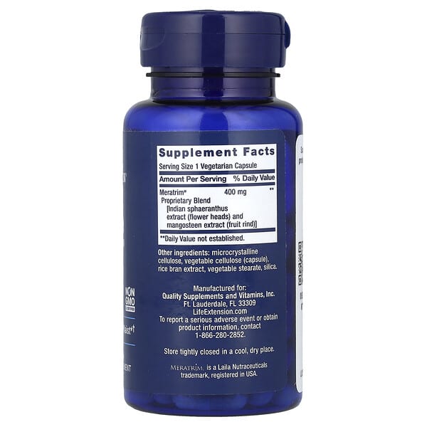 Alternative view of Life Extension, Waistline Control™, 60 Vegetarian Capsules