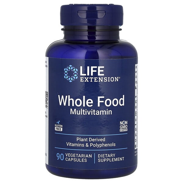Life Extension, Whole Food Multivitamin, 90 Vegetarian Capsules