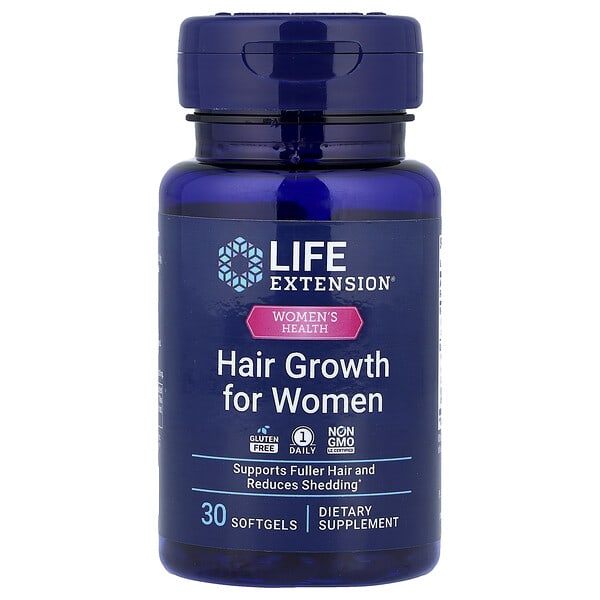 Life Extension, Women's Health, Hair Growth for Women, 30 Softgels