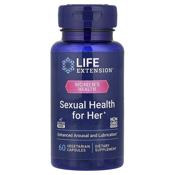 Life Extension, Women's Health, Sexual Health for Her, 60 Vegetarian Capsules