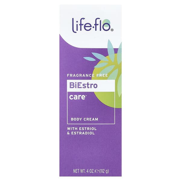 Life-flo, BiEstro Care™ Body Cream, Fragrance free, 4 oz (112 g)