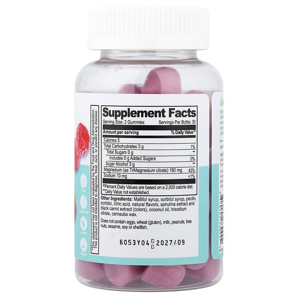 Alternative view of Lifeable, Kids, Magnesium Citrate Gummies, Berry, 60 Gummies (90 mg per Gummy)