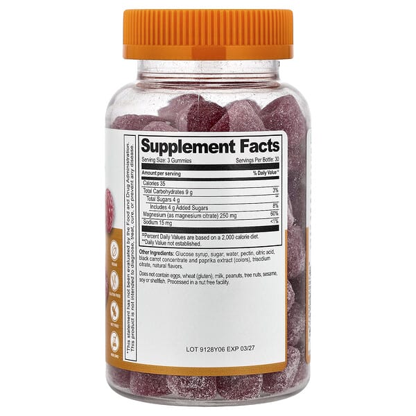Alternative view of Lifeable, Magnesium Citrate Gummies, Raspberry, 90 Gummies (83.3 mg per Gummy)