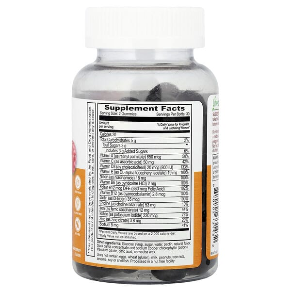 Alternative view of Lifeable, Postnatal Multivitamin Gummies, Raspberry, 60 Gummies