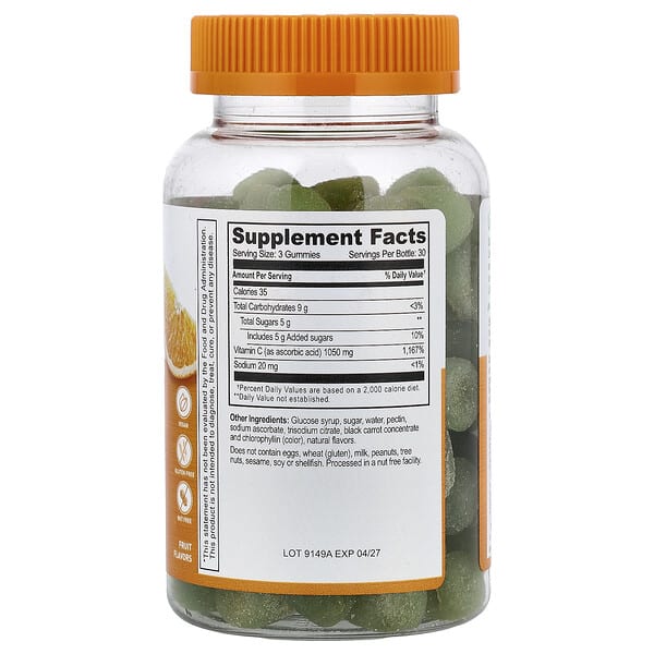 Alternative view of Lifeable, Vitamin C Gummies, Fruit, 90 Gummies (350 mg per Gummy)