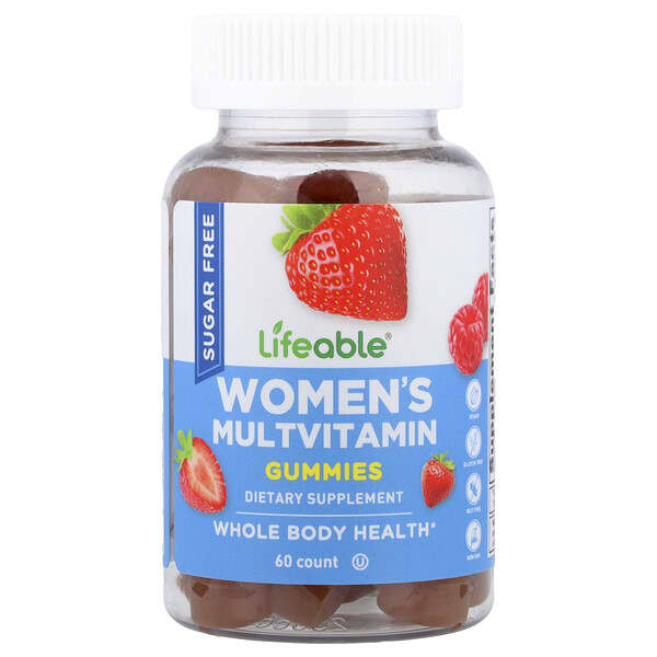 Lifeable, Women's Multivitamin Gummies, Berry, 60 Gummies