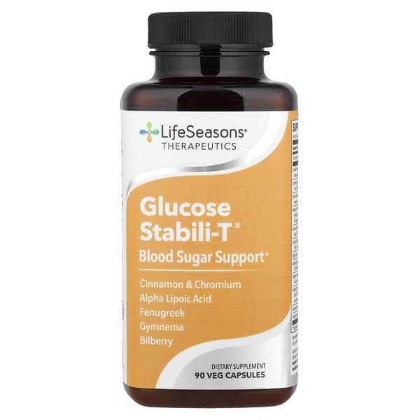 LifeSeasons, Glucose Stabili-T®, Blood Sugar Support, 90 Veg Capsules 3 LifeSeasons, Glucose Stabili-T®, Blood Sugar Support, 90 Veg Capsules