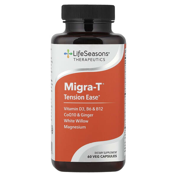 LifeSeasons, Migra-T®, Tension Ease, 60 Veg Capsules