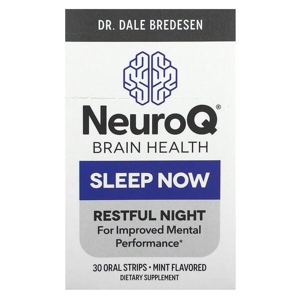 LifeSeasons, NeuroQ  Brain Health, Sleep Now, Mint, 30 Oral Strips