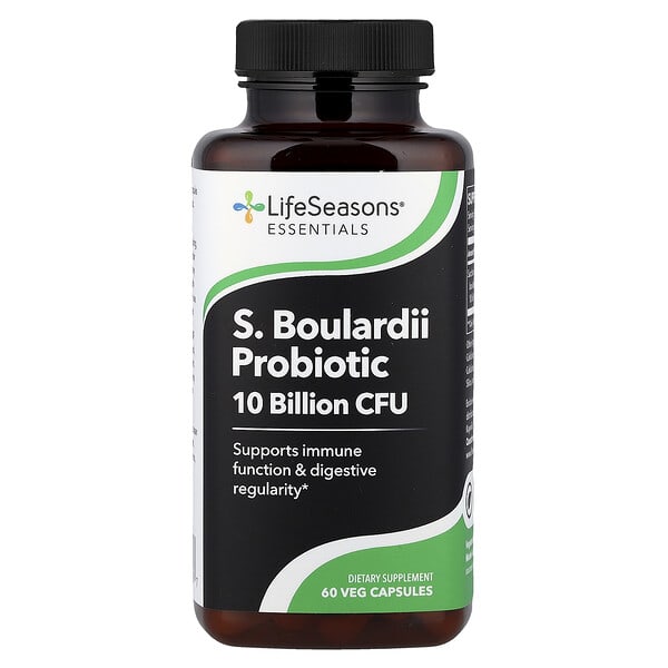 LifeSeasons, S. Boulardii Prodiotic, 60 Veg Capsules (250 mg per Capsule)