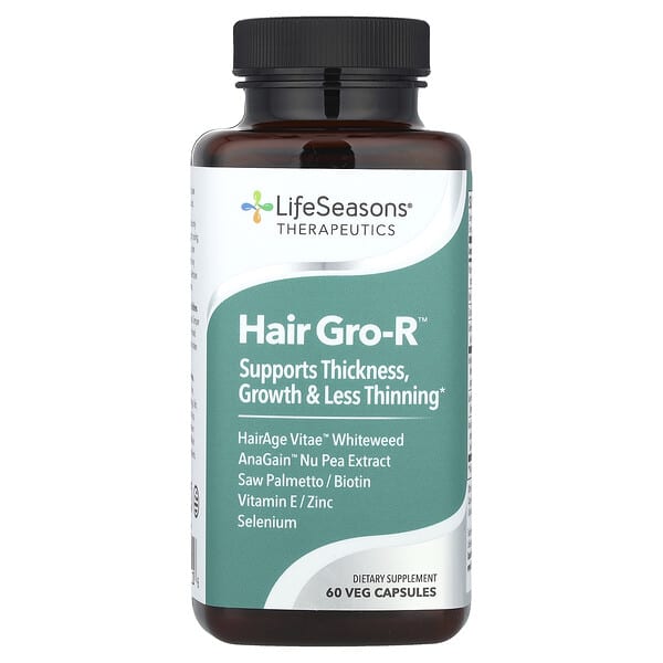 LifeSeasons, Therapeutics, Hair Gro-R™, 60 Veg Capsules