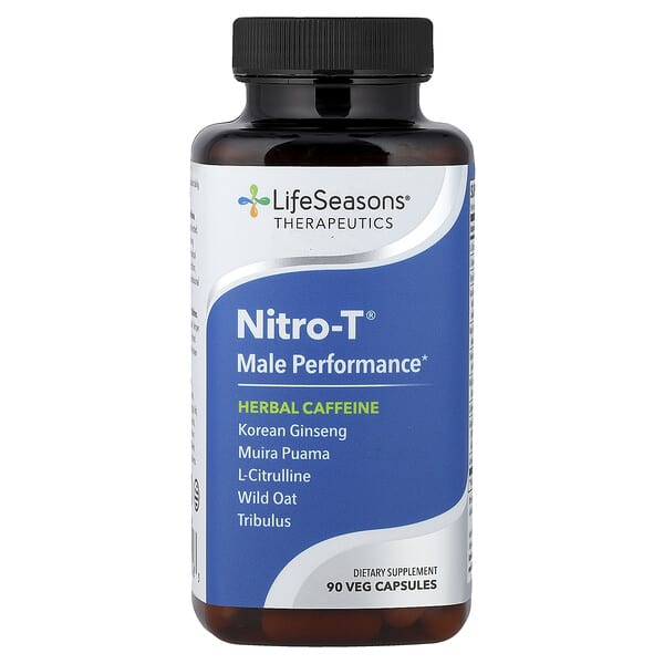 LifeSeasons, Therapeutics, Nitro-T®, Male Performance, 90 Veg Capsules