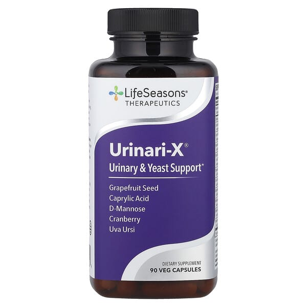 LifeSeasons, Urinari-X®, Urinary & Yeast Support, 90 Veg Capsules