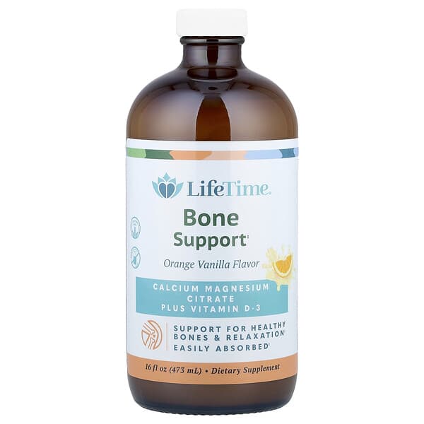 LifeTime Vitamins, Bone Support, Orange Vanilla, 16 fl oz (473 ml)