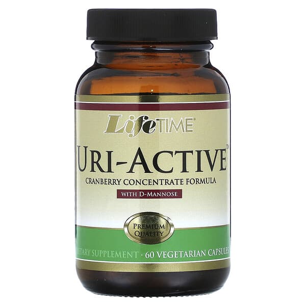 LifeTime Vitamins, Uri-Active, Cranberry Concentrate Formula with D-Mannose, 60 Vegetarian Capsules