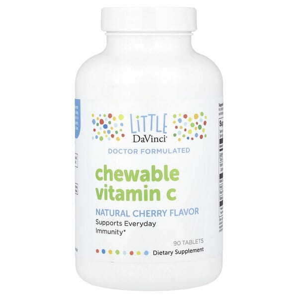 Little DaVinci, Chewable Vitamin C, Natural Cherry, 90 Tablets