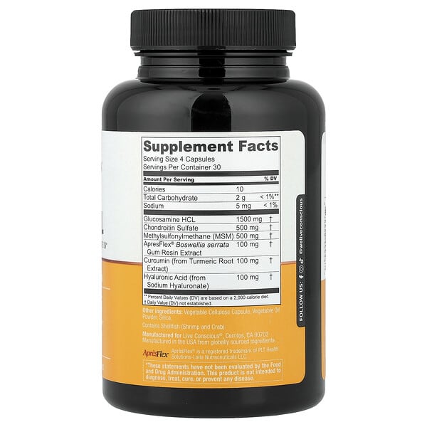 Alternative view of Live Conscious, Movewell, 120 Capsules