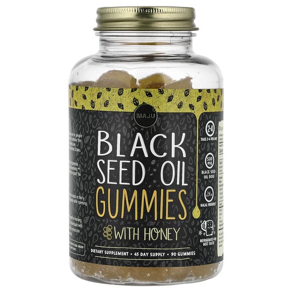 Maju Superfoods, Black Seed Oil Gummies, 90 Gummies (250 mg per Gummy)