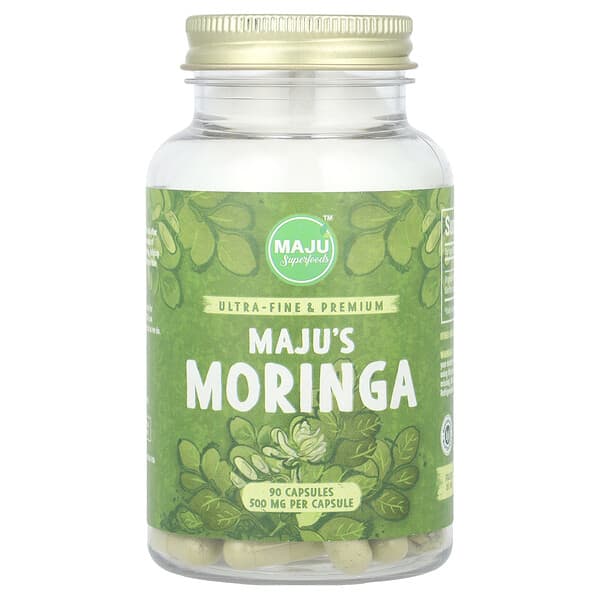 Maju Superfoods, Maju's Moringa, 90 Capsules (500 mg per Capsule)