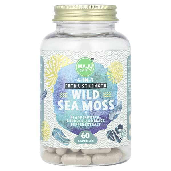 Maju Superfoods, Wild Sea Moss, 60 Capsules