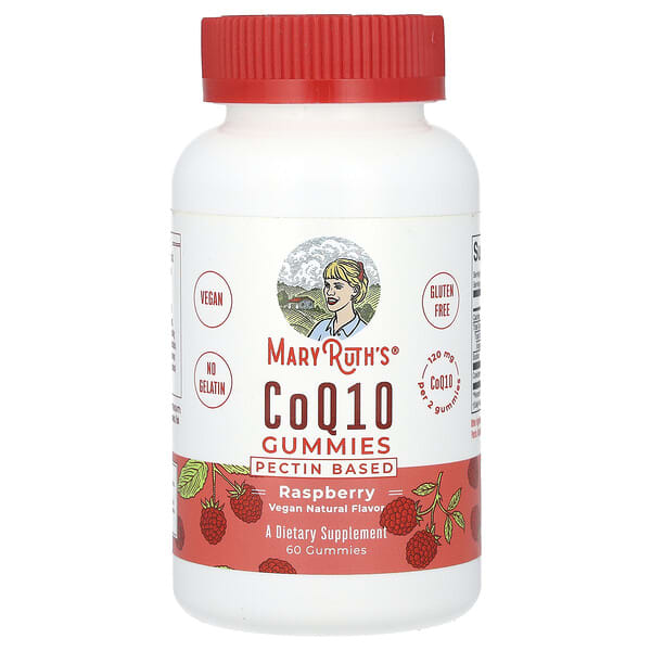 MaryRuth's, CoQ10 Gummies, Raspberry, 60 Gummies (60 mg per Gummy)