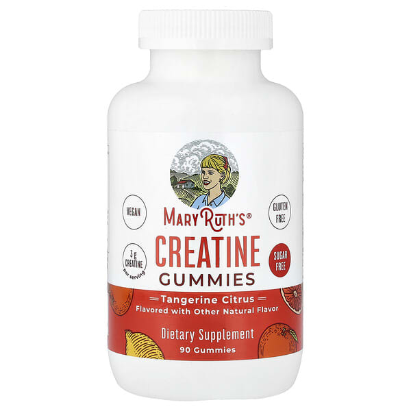 MaryRuth's, Creatine Gummies, Tangerine Citrus, 90 Gummies 3 MaryRuth's, Creatine Gummies, Tangerine Citrus, 90 Gummies