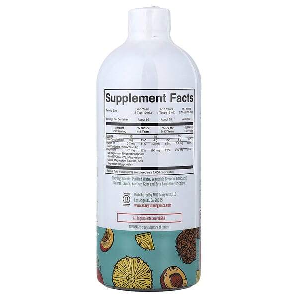 Alternative view of MaryRuth's, Liquid Magnesium Blend, Pineapple Nectarine, 30 fl oz (887 ml)