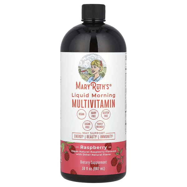MaryRuth's, Liquid Morning Multivitamin, Raspberry, 30 fl oz (887 ml)