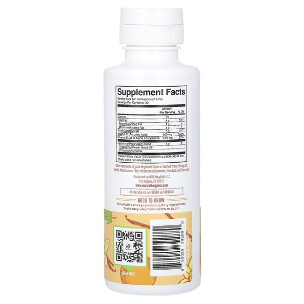 Alternative view of MaryRuth's, Megadose Vitamin C Liposomal, Citrus + Vanilla, 7.6 fl oz (225 ml)
