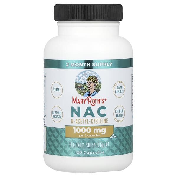 MaryRuth's, NAC, 120 Capsules (500 mg per Capsule)