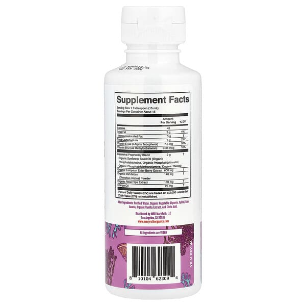 Alternative view of MaryRuth's, Sea Moss + Immune & Energy Liposomal, Citrus Berry, 7.6 fl oz (225 ml)