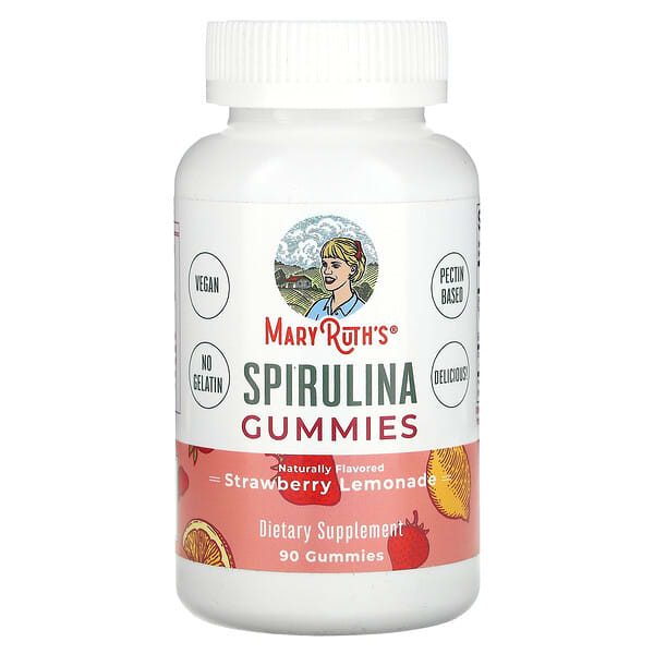 MaryRuth's, Spirulina Gummies, Strawberry Lemonade, 90 Gummies