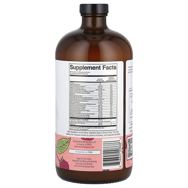 Alternative view of MaryRuth's, Vegan Liquid Prenatal & Postnatal Multivitamin, Berry, 32 fl oz (946 ml)