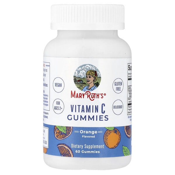 MaryRuth's, Vitamin C Gummies, Ages 2+, Orange , 60 Gummies (125 mg per Gummy)